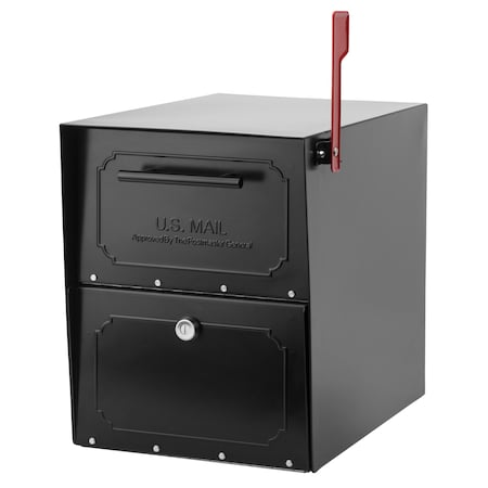 Architectural Mailboxes Mailbox, Black, Post Mount, Extra Large 620020B-10